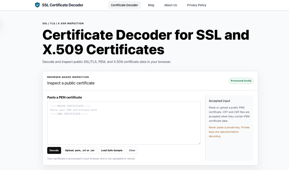 SSL Certificate Decoder 在线查看 SSL 证书详细信息的产品封面