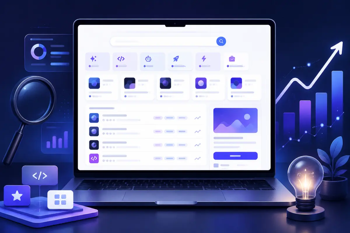 Tool0 AI 工具与独立产品导航站概念封面